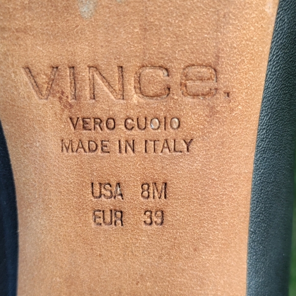 DIVORCE CLEARANCE-TAKING OFFERS Vince Women's Heels Made In Italy Sz 8 M Euro - Picture 11 of 13